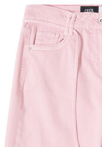 High Waist Wide Leg Jeans im Loose Fit 26/28 - Light Blush Rose