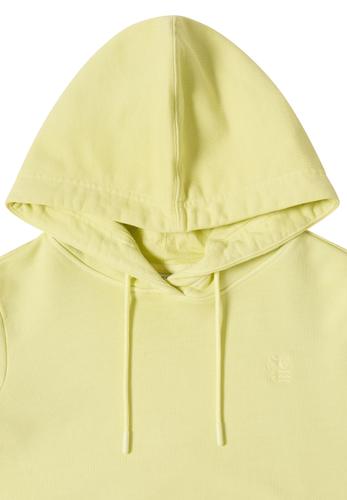 Hoodie mit Stickerei L - Iced Yellow