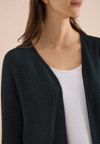 Offene 3/4-Arm Jacke im Ajour-Look