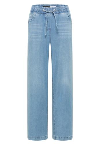 High Waist Wide Leg Jeans im Loose Fit XXL/30 - Light Blue Used Wash