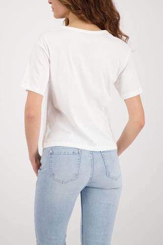 T-Shirt mit Coffee-Print 36 - Off-white