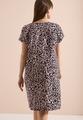 Knielanges Kleid aus Leinenmix mit Print
