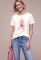 T-Shirt mit Rundhals und Print 36 - Off White