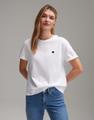 OPUS T-Shirt »Serz« mit kleiner Herz-Stickerei