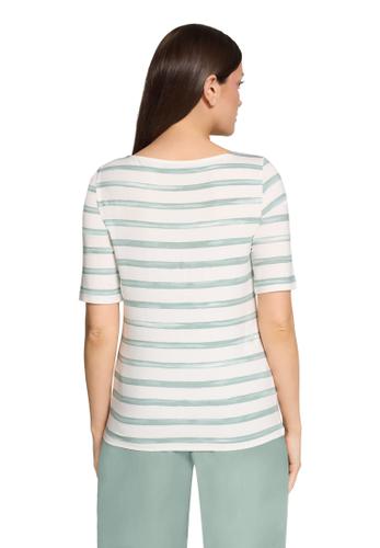 Ringelshirt 40 Leicht tailliert - Cream/Mint