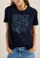 T-Shirt mit Rundhals und Frontprint