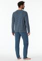 Schlafanzug lang 48 - Jeansblau