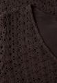 Midi-Kleid aus Spitze in Unifarbe 36 - Espresso Brown