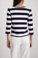 Sweatshirt mit Pailletten-Streifen 36 - Marine Ringel