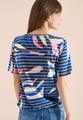 Kurzarm Shirt mit Ausbrennerstreifen XL - Universal Blue