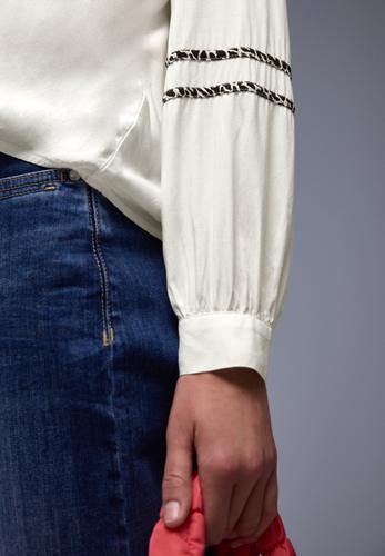 Tunika mit Tape-Details 38 - Off White