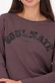 Langarmshirt mit Strassakzenten 42 - Brownie