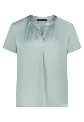 Satin-Bluse