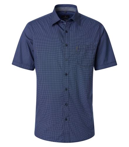 Freizeithemd Kurzarm M Comfort Fit - Blau