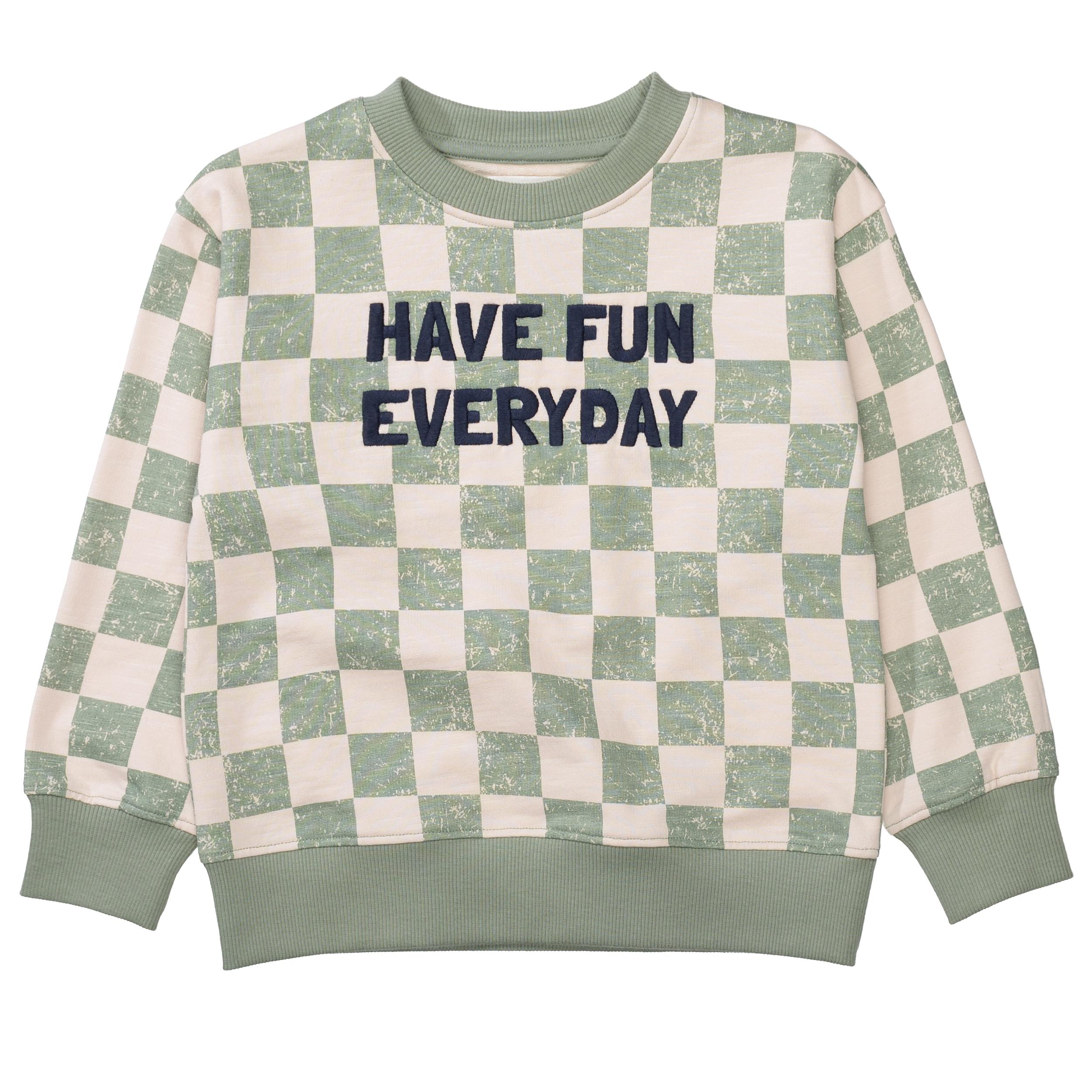 Kn.-Sweatshirt 116/122 - Forest Aop