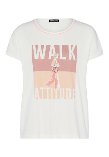 Shirt CASUAL mit Frontprint 46 - Pink Lavender/tangerine/ecru