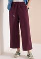 High Waist Wide Leg Hose aus Leinenmix XS/7/8 Hosen - Rich Burgundy
