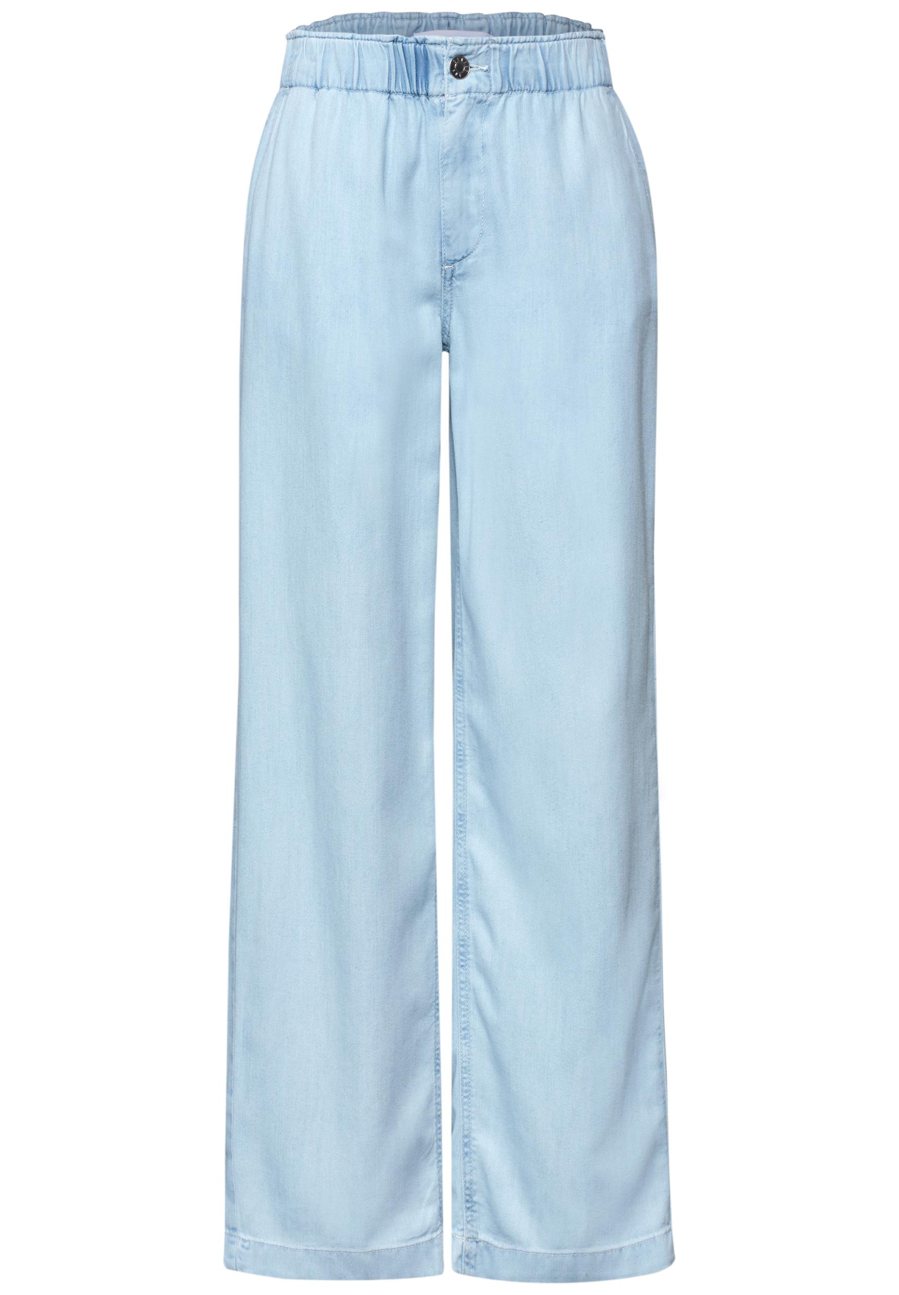 Wide Leg Jeans mit Paperbag-Bund 25/30 - Ultrableached Wash