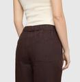 MAC JEANS - CHIARA BELT, Pure linen 42/30 Wide Fit - Braun