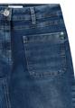Wide Leg Patch Pocket Jeans 34/30 - Mid Blue Used Wash