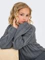 KOGTESSA L/S O-NECK PULLOVER KNT 134/140 Normal geschnitten - Dark Grey Melange