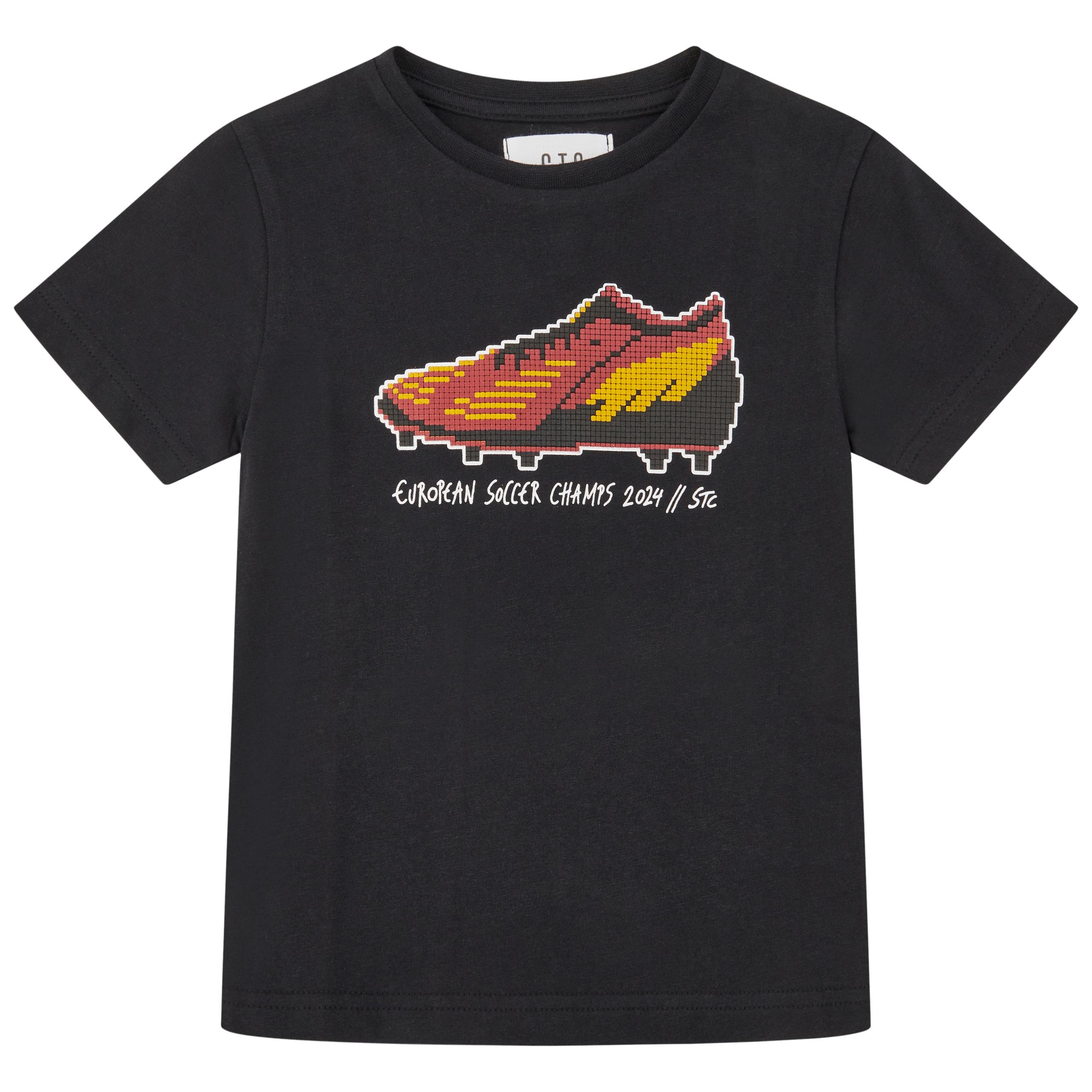 Kn.-T-Shirt 92/98 - Black