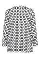 Blusenshirt TIMELESS MODERNITY mit Akzentband 40 - Schwarz/ecru