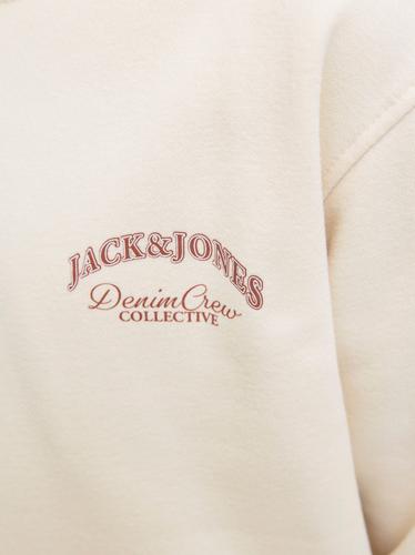 JJEBRANDES BACKP RELAXED SWEAT H SN JNR 164 Locker geschnitten - Antique White
