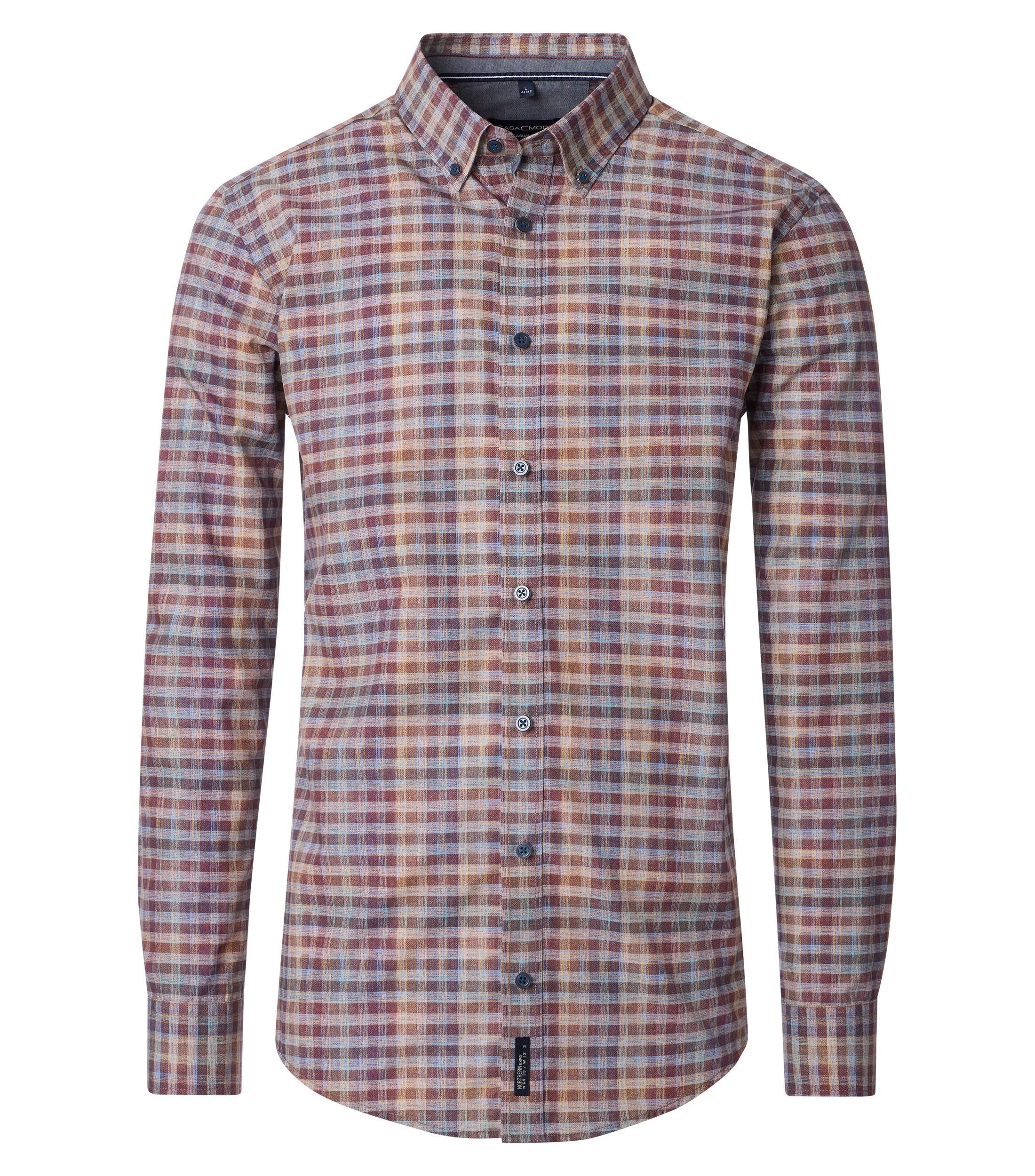 Freizeithemd M Casual Fit - Rot