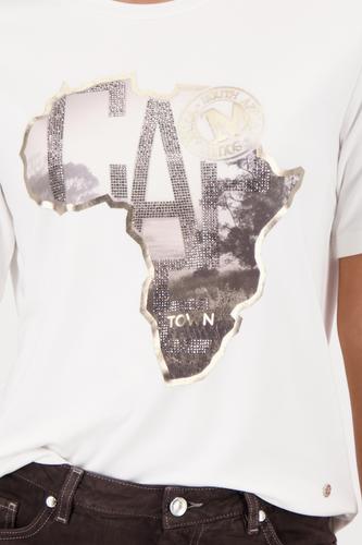 T-Shirt mit Afrika-Aufdruck 44 - Off-white