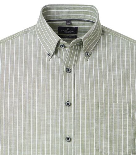 Freizeithemd Kurzarm M Casual Fit - Grün