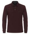 Polo-Shirt Langarm gestreift L - Rot