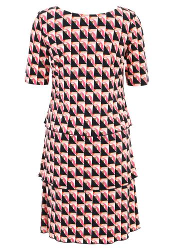 Stufenkleid 38 Gerade - Pink/dark Blue