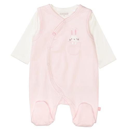 ORGANIC COTTON Strampler mit Shirt 56 normal - Iced Rose