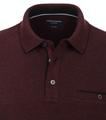 Polo-Shirt Langarm gestreift L - Rot