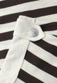 T-Shirt mit Rundhals und Knopfdetail 40 - Espresso Brown