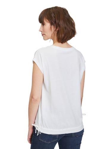 Baumwollshirt M Figurumspielend - White/yellow