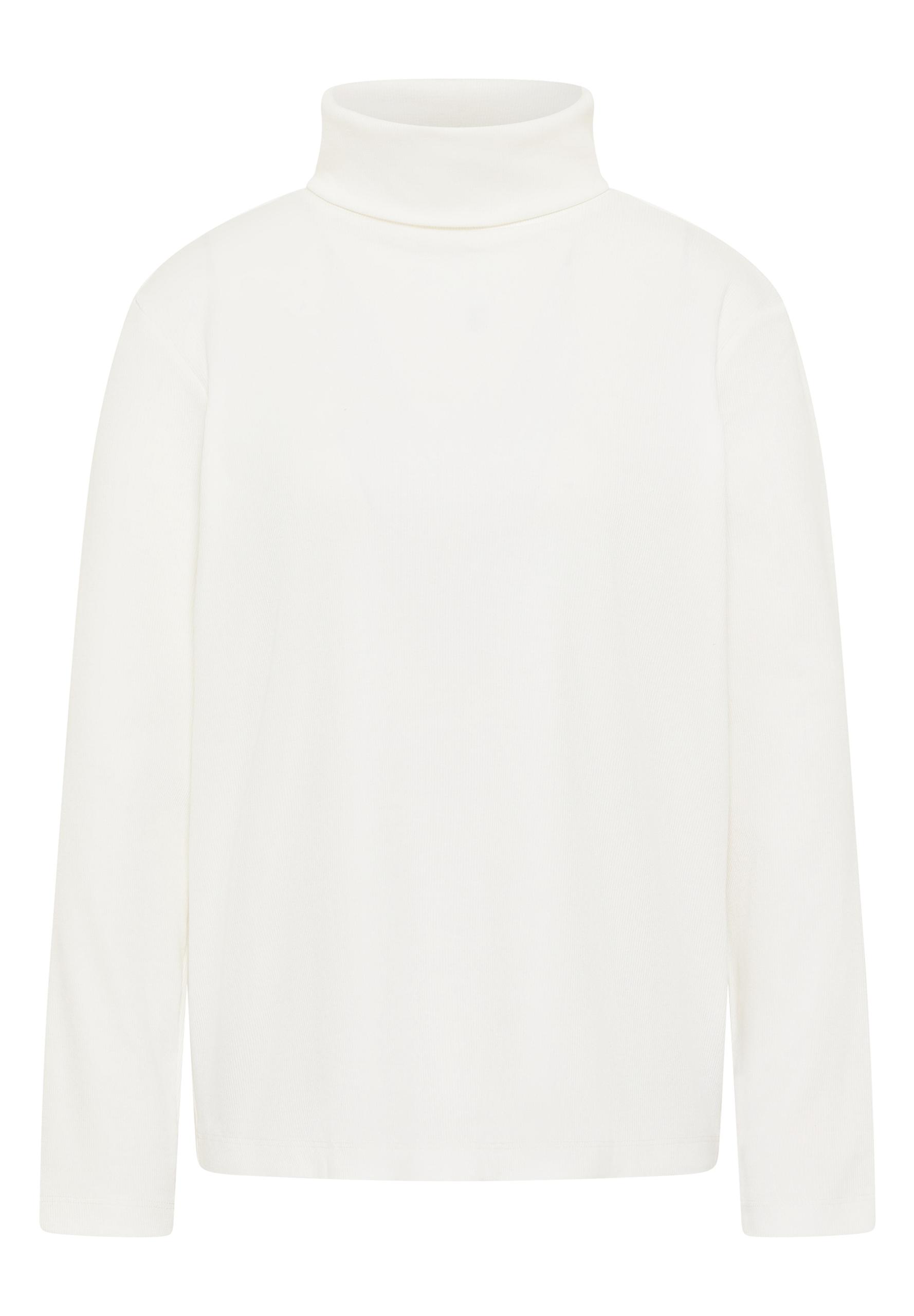 Langarmshirt in Rippstruktur XXL - Vanilla White