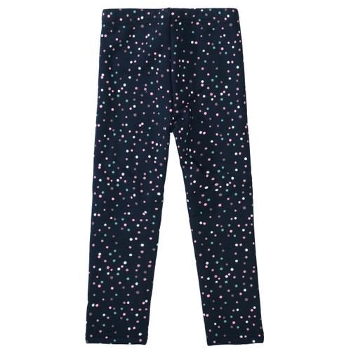 Thermoleggings mit Allover-Punkte-Print 116/122 normal - Marine Punkte