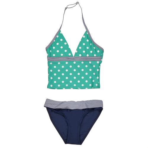 KG Tankini 152 - SEAGREEN DOT AOP