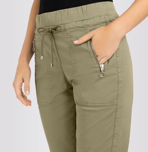 MAC JEANS - EASY, Authentic stretch gabardine 36/OL - Grün