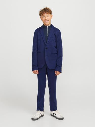 JJEJAXON JERSEY BLAZER NOOS JNR 128 Slim Fit - Medieval Blue