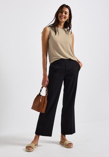 Top mit Chiffondetails 42 - Coastal Beige