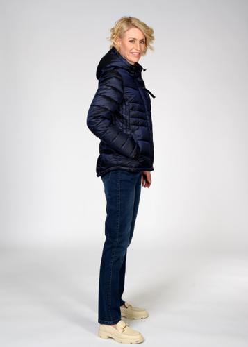 Steppjacke, Kapuze, 1/1-Arm 44 - Marine
