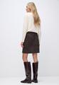Veloursrock mit Knöpfen 42 - Deep Roast Brown