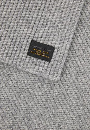Strickschal aus reiner Lammwolle OS Regular Fit - Stone Gray