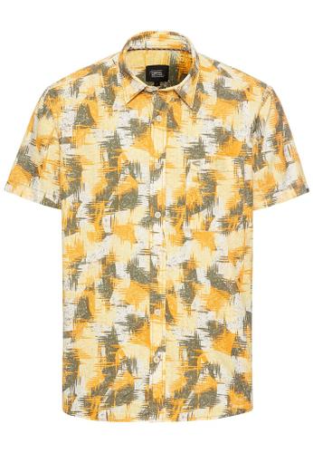 Short-sleeve shirt with a textured pattern