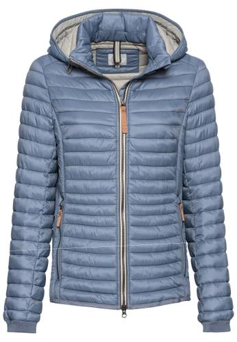 Leichte Steppjacke aus recyceltem Polyamid Blau 48