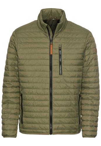 Steppblouson mit Stehkragen Grün 50