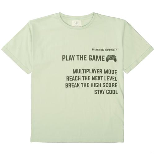 T-Shirt im Oversized-Design 152 normal - Light Mint
